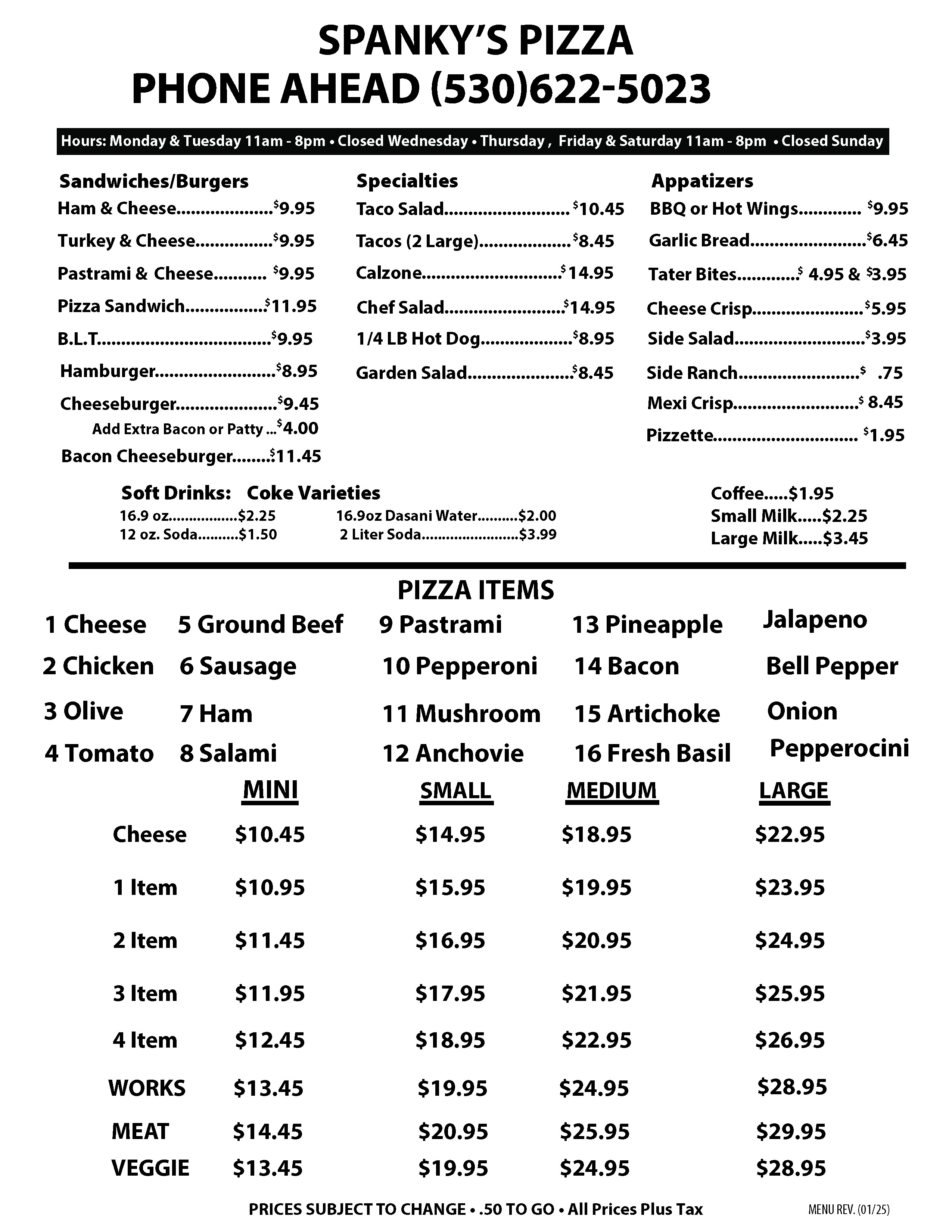 Image of Spanky's Pizza